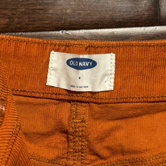 Old Navy Corduroy Mini Skirt - Rust Orange - Size 8 - Picture 2 of 3